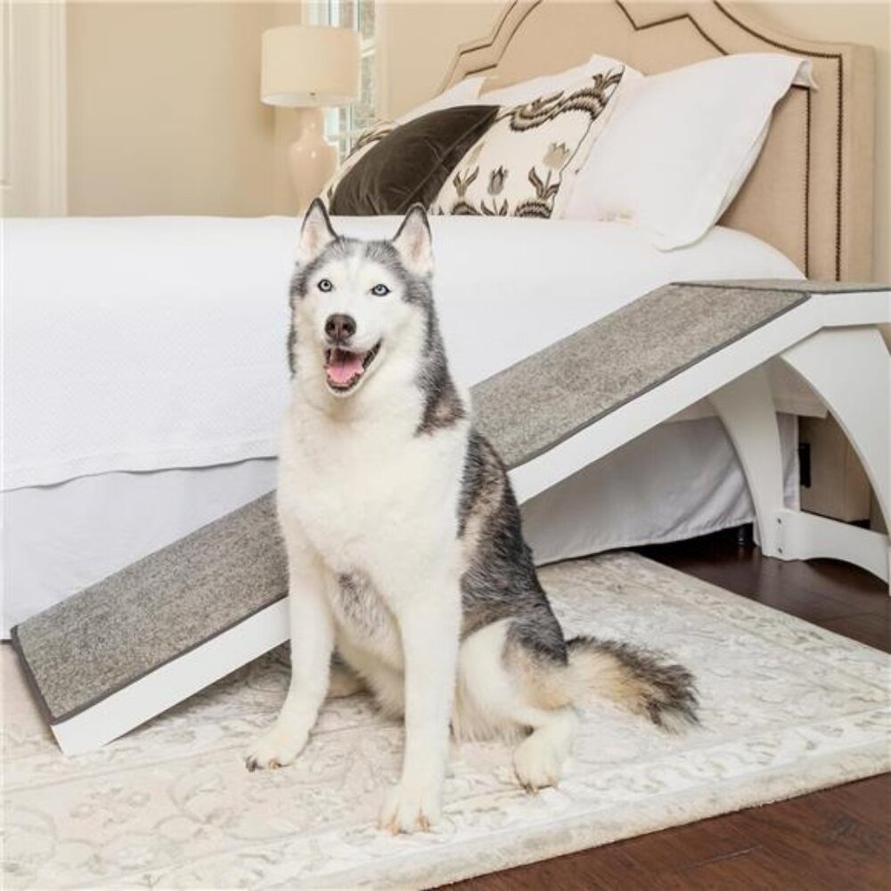 Bed Ramp for SmallDogs–25Inches Tall Reaches Most Beds–Supports upto 120lb Pets